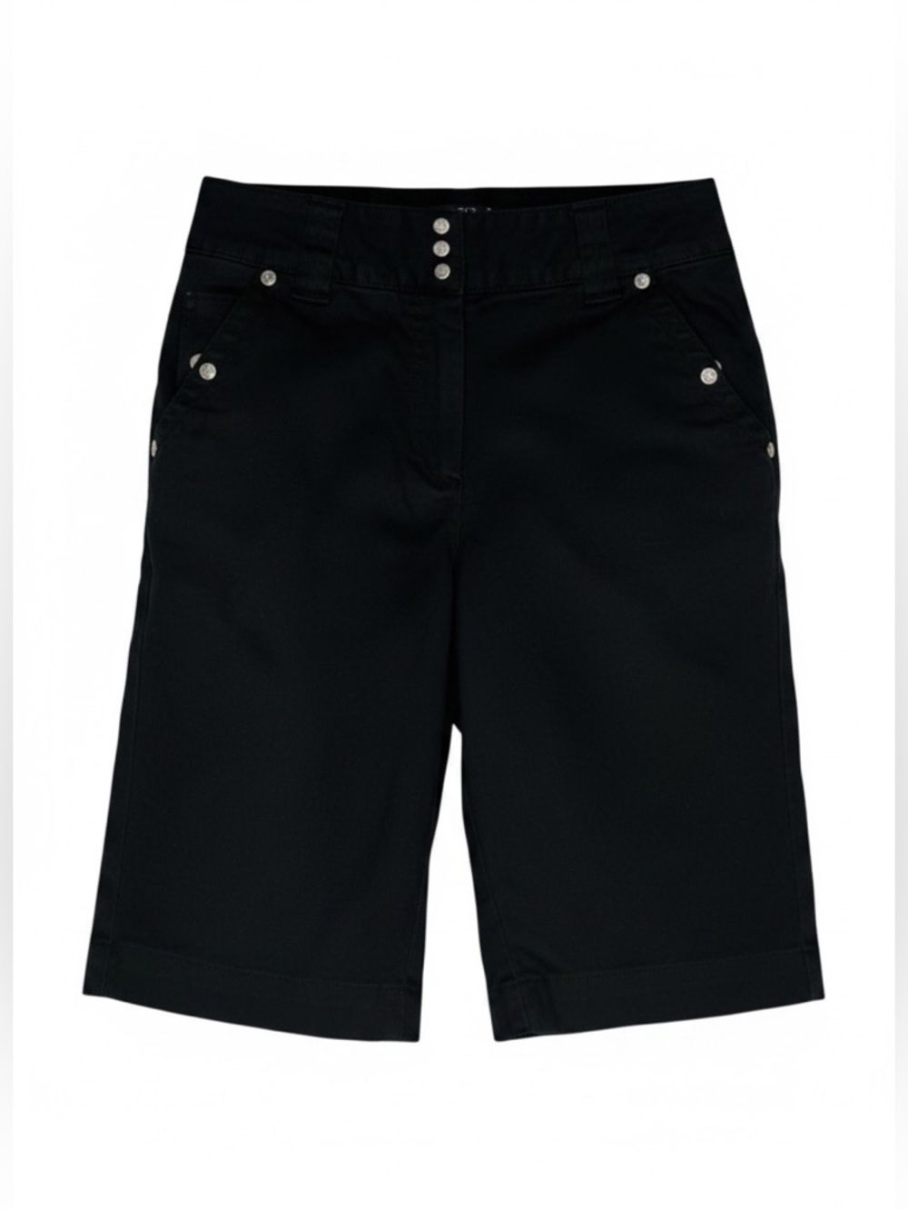 Larry Levine EUC Black Athletic Knee-Length Shorts